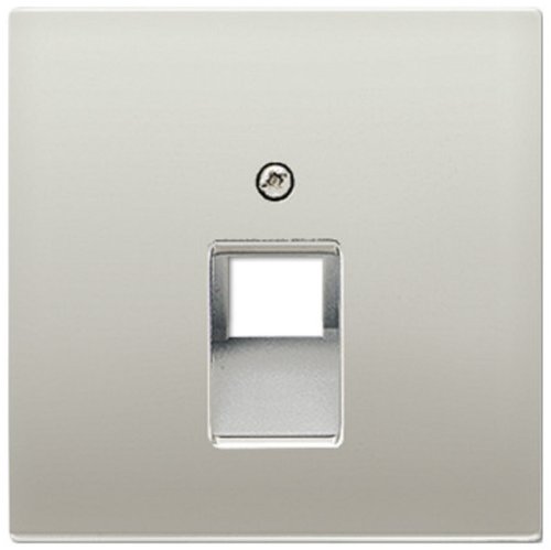 Лицевая панель Jung LS990 metal для 1-м. розетки RJ11/RJ45 сталь фото Лицевая панель Jung LS990 metal для 1-м. розетки RJ11/RJ45 сталь картинка